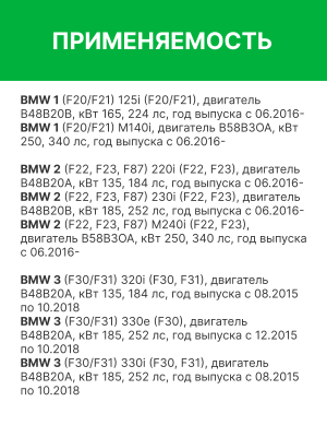 Фильтр воздушный BMW 3 (F30) (14-) RAF FILTER AF150 RAF FILTER