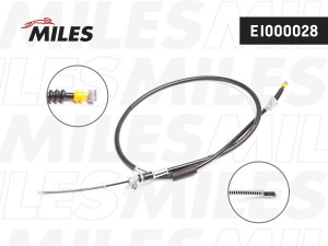 Трос стояночного тормоза левый (1780мм) TOYOTA CARINA E 1.6-2.0 92-97 EI000028 EI000028 MILES