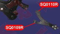 Сайлентблок рычага передней подвески, задний SQ0110R SQ0110R VTR