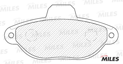 Колодки тормозные передние (с датчиком) (Смесь Semi-Metallic) (FIAT 500 (312) /  E100203 MILES