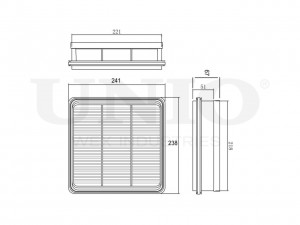 Фильтр воздушный FLT-10155 UNIO