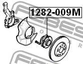 Ступица 1282-009M 1282-009M FEBEST
