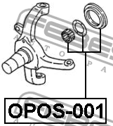 Подшипник поворотного кулака OPEL FRONTERA B 1998-2004 OPOS-001 OPOS-001 FEBEST