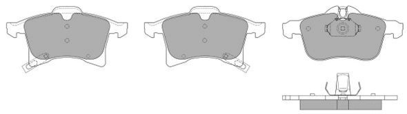 колодки дисковые передние!\ Opel Astra H 04>/Corsa/Meriva 03> FBP1353 FREMAX