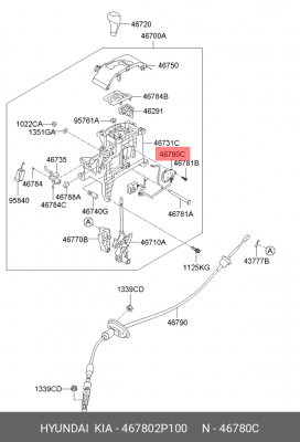 КОНЦЕВОЙ ВЫКЛЮЧАТЕЛЬ АКПП  46780-2P100 467802P100 HYUNDAI KIA