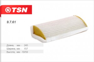Фильтр салона для а/м ВАЗ 2108/2115 "TSN" 9.7.61 TSN