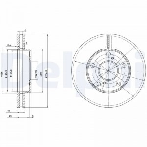BG3177 диск тормозной передний!\ Toyota Camry 2.2 91> BG3177 DELPHI