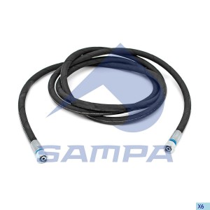 Шланг ПГУ Scania 2958 мм M14X1.5 043.297 SAMPA
