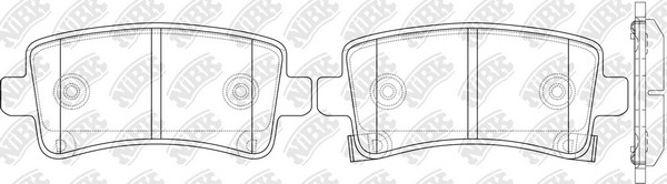Колодки тормозные дисковые OPEL INSIGNIA 08-/SAAB 9-5 10-)  PN0840 PN0840 NIBK