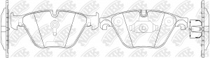Колодки тормозные BMW 5 (F10) передние (4шт.) NIBK PN0512 NIBK