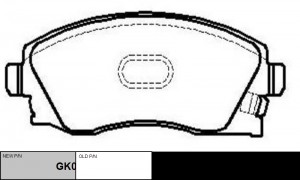 колодки дисковые передние!\ Opel Corsa C 1.0-1.7DTi 00> GK0274 CTR