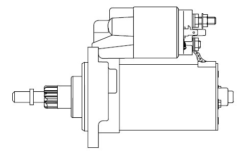 Стартер для а/м VAG Passat B3/B4 (88-) 1.6i/1.8i/2.0i 1,4кВт (LSt 1814) LST 1814 START VOLT