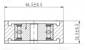 Ролик привод. ремня для а.м Audi A6 97- 2.5d опор. лев.нижн. CM 5781 CM5781 TRIALLI