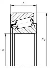 Подшипник 7217 ср. редуктор 6520 ГПЗ КАМАЗ 7217 GPZ