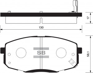 Колодки тормозные HYUNDAI i30 07-/KIA CEED 07-/CARENS 02- передние SP1240 SP1240 SANGSIN