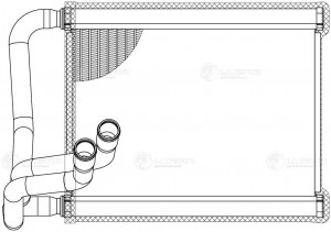 Радиатор отоп. для ам Kia Cerato (08-) 1.6i,2.0i (LRh 0802) LRH 0802 LUZAR