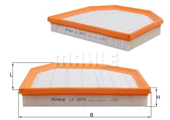 Фильтр воздушный BMW 3 (F80),4(F82,F83),5 (F10),6 (F12) MAHLE LX2075 MAHLE KNECHT