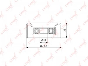 Ролик направляющий / приводной подходит для HYUNDAI H-1/Starex 2.5D 97 / Porter  PB-7191 LYNXAUTO