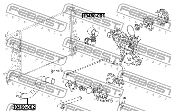 CHEVROLET CRUZE (2009>) 10460-002 FEBEST