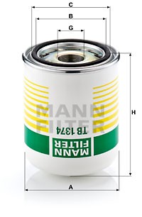 Фильтр осушитель TB1374X TB 1374 X MANN FILTER