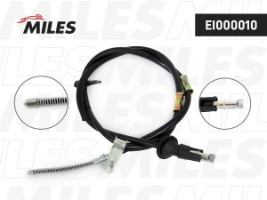 Трос стояночного тормоза левый HYUNDAI ACCENT 03- (ТАГАЗ) EI000010 EI000010 MILES