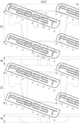BMW 1(F20) 3(F30) X3(F25) 1901-F25F FEBEST