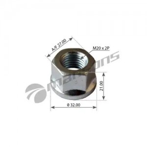 гайка колесная! M20x2 h=21 AF=27\ MAN 790186 MANSONS