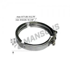 хомут! (м) шланга компрессора Volvo FM/NL/FH/B7/B10 900.607 MANSONS