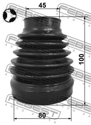 Пыльник ШРУСа внутренний 2215-D4224RHT 2215-D4224RHT FEBEST
