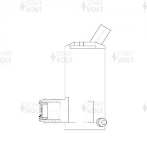 Насос омывателя (без заднего омывателя, овальный разъем) SWP 0802 START VOLT