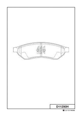 Колодки тормозные D11290H D11290H MK KASHIYAMA