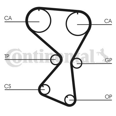 Ремень ГРМ CT1071 CT1071 CONTINENTAL