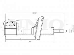 Амортизатор газовый передней подвески SAB-10626 UNIO