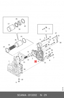 Пробка резьбовая 813202 SCANIA