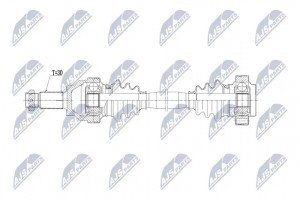 Полуось: BMW 5 E39 520I 96- /TYLNA,LEWA,MTM,ATM/ NPW-BM-213 NTY