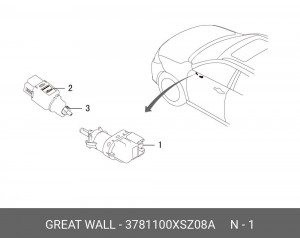 Переключатель сцепления в сборе 3781100XSZ08A HAVAL