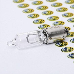 Лампа габаритная маленькая галогеновая H21W / 24V / 21W / BAY9s 8GH008417-012 HELLA