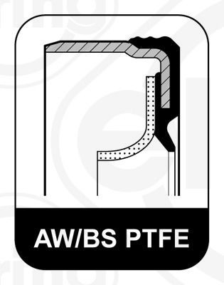 сальник ! PTFE опоры вентилятора 50x72x8\Omn DAF F95 дв.6-8-11L 714.800 ELRING