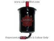 Фильтр топливный  MAZDA 626 1,8 1991 - 1997  MAZDA CAPELLA 1,8 1992 - 1997 FS172 FS1723 SAKURA