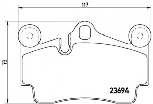 Колодки тормозные P85070 P85070 BREMBO