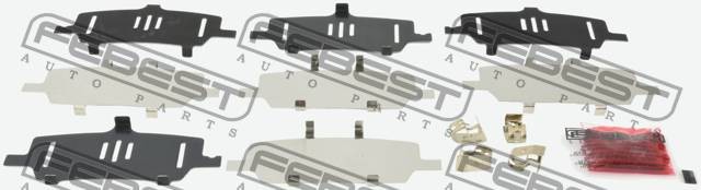 Комплект монтажный для дисковых колодок TOYOTA RAV4 2005-2012 0103-ASA33R 0103-ASA33R FEBEST