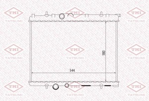 Радиатор охлаждения CITROEN C4/Picasso 07-PEUGEOT 307 03- TGA1029 TGA1029 TATSUMI