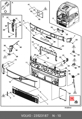 23523187 Клипса VOLVO 23523187 VOLVO