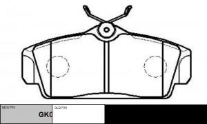 Колодки тормозные NISSAN Almera 2000 ~ 2006 / Primera 1996 ~ 2002 / Sunny 1999 ~ GK0769 CTR