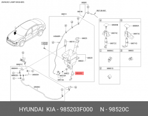 Датчик уровня в бачок омывателя 985203F000 HYUNDAI KIA