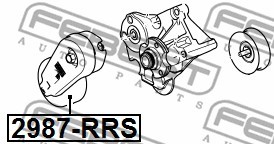Ролик натяжной ПОДХОДИТ ДЛЯ Land Rover RANGE ROVER SPORT 2005-2009 2987-RRS 2987-RRS FEBEST