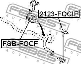 Тяга стабилизатора 2123-FOCIF 2123-FOCIF FEBEST