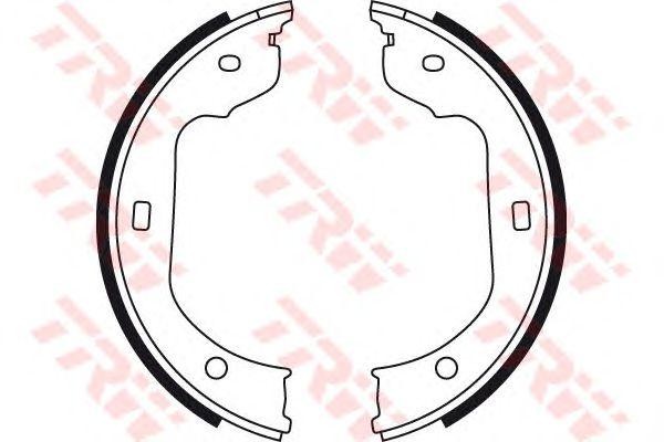 Колодки барабанные BMW 5 E60, 7 E65, F01, X3 E83, X5 E53, E70, VW TOUAREG (7L_)  GS8478 TRW