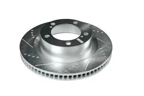 Передний тормозной диск Evolution с перфорацией и насечками, в покрытии GEOMET J JBR1309 POWERSTOP