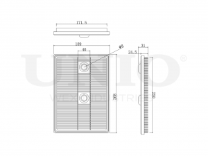 Фильтр воздушный FLT-10205 UNIO